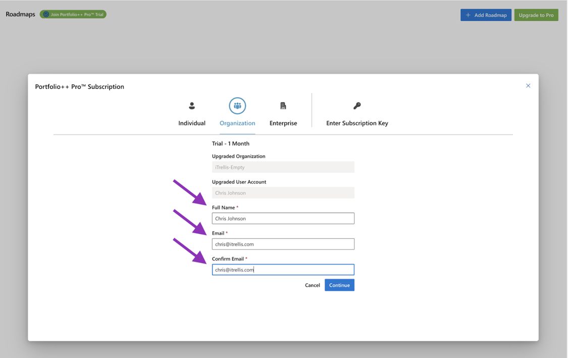 Enter Contact Information